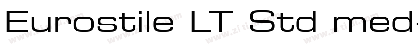 Eurostile LT Std med字体转换